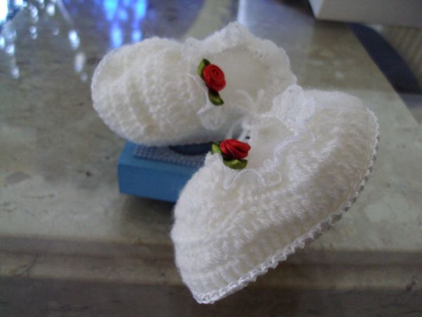 Sapato para Bebê em Croche