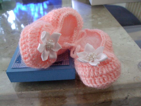 Sapato para Bebê em Croche