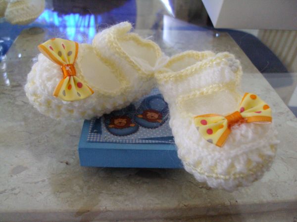 Sapato para Bebê em Croche